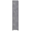 Mueble Zapatero De Madera Contrachapada Gris 90x24x117 Cm Vidaxl