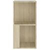 Mueble De Esquina Madera Contrachapada Roble Sonoma 33x33x67 Cm Vidaxl