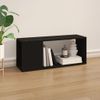 Mueble Para Tv Madera Contrachapada Negro 80x24x32 Cm Vidaxl