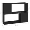 Mueble Para Tv Madera Contrachapada Negro 80x24x63 Cm Vidaxl