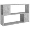 Librería De Madera Contrachapada Gris Hormigón 100x24x63 Cm Vidaxl