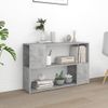 Librería De Madera Contrachapada Gris Hormigón 100x24x63 Cm Vidaxl