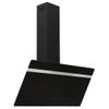 Campana Extractora Pared Acero Y Vidrio Templado Negro 90 Cm Vidaxl