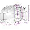 Gallinero De Exterior De Acero Galvanizado 3x2x2 M Vidaxl