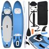 Set De Tabla De Paddle Surf Hinchable Azul Marino 330x76x10 Cm Vidaxl