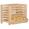 Caja Para Patatas Madera Maciza De Pino 60x40x50 Cm Vidaxl