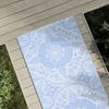 Alfombra De Exterior Pp Azul Bebé 80x250 Cm Vidaxl