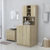 Mueble De Lavadora Roble Sonoma Vidaxl