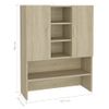 Mueble De Lavadora Roble Sonoma Vidaxl