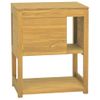 Armario De Baño Madera Maciza De Teca 60x40x75 Cm Vidaxl