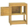 Armario De Baño Madera Maciza De Teca 60x40x75 Cm Vidaxl