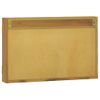 Mueble Con Espejo Madera Maciza De Teca 60x10x40 Cm Vidaxl