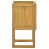 Armario De Baño Madera Maciza De Teca 45x45x75 Cm Vidaxl