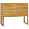 Armario De Baño Madera Maciza De Teca 90x45x75 Cm Vidaxl