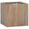 Armario De Baño De Pared Madera Maciza De Teca 46x25,5x40 Cm Vidaxl