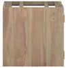 Armario De Baño De Pared Madera Maciza De Teca 46x25,5x40 Cm Vidaxl