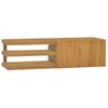 Armario De Baño De Pared Madera Maciza De Teca 110x40x30 Cm Vidaxl