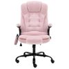 Sillón De Oficina De Masaje Terciopelo Rosa Vidaxl