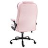 Sillón De Oficina De Masaje Terciopelo Rosa Vidaxl