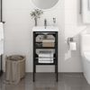 Estructura De Lavabo De Hierro Negro 40x38x83 Cm Vidaxl