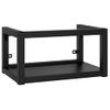 Estructura De Lavabo Suspendido Hierro Negro 59x38x31 Cm Vidaxl