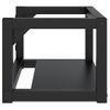 Estructura De Lavabo Suspendido Hierro Negro 59x38x31 Cm Vidaxl