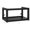 Estructura De Lavabo Suspendido Hierro Negro 59x38x31 Cm Vidaxl