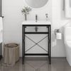 Estructura De Lavabo De Hierro Negro 59x38x83 Cm Vidaxl