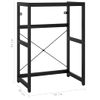 Estructura De Lavabo De Hierro Negro 59x38x83 Cm Vidaxl