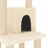 Rascador Para Gatos Con Postes De Sisal Crema 105 Cm Vidaxl