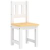 Mesa Y Silla Infantil 3 Pzas Mdf Blanco Y Beige