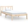 Estructura De Cama Madera Maciza De Pino 75x190 Cm Vidaxl