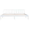 Estructura De Cama Madera Maciza Blanco Super King 180x200 Cm Vidaxl