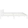 Estructura De Cama Madera Maciza Blanco Super King 180x200 Cm Vidaxl