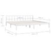 Estructura De Cama Madera Maciza Blanco Super King 180x200 Cm Vidaxl