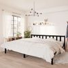 Estructura De Cama Madera Maciza Super King Negra 180x200 Cm Vidaxl