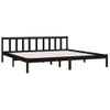 Estructura De Cama Madera Maciza Super King Negra 180x200 Cm Vidaxl