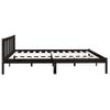 Estructura De Cama Madera Maciza Super King Negra 180x200 Cm Vidaxl