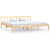 Estructura De Cama Madera Maciza De Pino 200x200 Cm Vidaxl