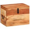 Caja De Almacenaje Madera Maciza De Acacia 39x28x31 Cm Vidaxl