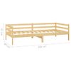 Sofá Cama Con Colchón Madera De Pino Maciza 90x200 Cm Vidaxl