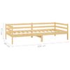 Sofá Cama Con Colchón Madera De Pino Maciza 90x200 Cm Vidaxl