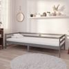 Sofá Cama Con Colchón Madera De Pino Maciza Gris 90x200 Cm Vidaxl