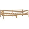 Sofá Cama Y Colchón Madera Pino Maciza Marrón Miel 90x200 Cm Vidaxl