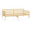 Sofá Cama Con Colchón Madera De Pino Maciza 90x200 Cm Vidaxl