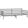 Sofá Cama Con Colchón Madera De Pino Maciza Gris 90x200 Cm Vidaxl