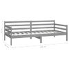 Sofá Cama Con Colchón Madera De Pino Maciza Gris 90x200 Cm Vidaxl