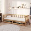 Sofá Cama Con Cajones Madera Pino Maciza Miel 90x200 Cm Vidaxl