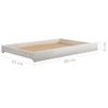 Sofá Cama Extraíble Madera Maciza De Pino Blanco 2x(90x200) Cm Vidaxl