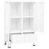 Armario Industrial Acero Blanco 67x35x107 Cm Vidaxl